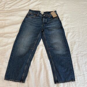 Madewell darted barrel-leg jean - NWT petite